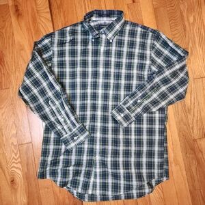 Lands End 100% Cotton Button Down Shirt
